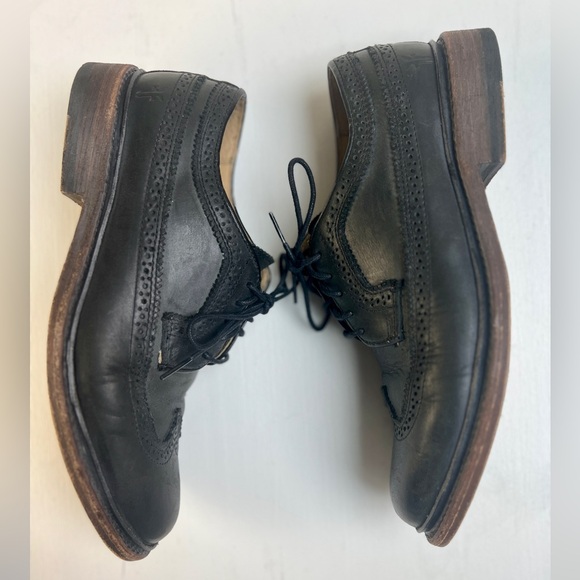 Frye James Wingtip Black Leather Lace Up Oxfords - Picture 6 of 9